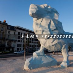 獅子石雕，抽象動物石雕