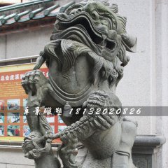 獅子石雕，青石獅雕塑