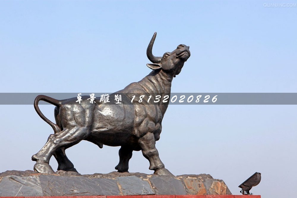 銅牛雕塑，廣場(chǎng)動(dòng)物銅雕