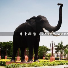 廣場大象雕塑，玻璃鋼仿真動物