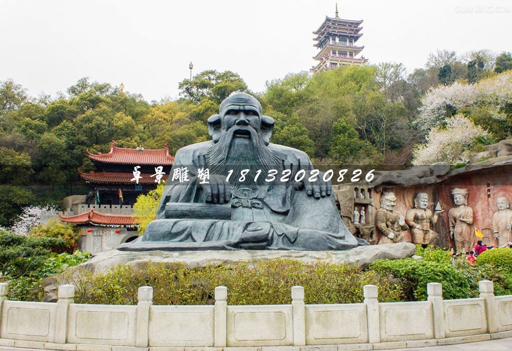 老子銅雕，古代名人銅雕