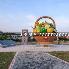 五谷豐登雕塑，玻璃鋼蔬菜雕塑