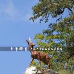 小鹿雕塑，玻璃鋼仿真動(dòng)物