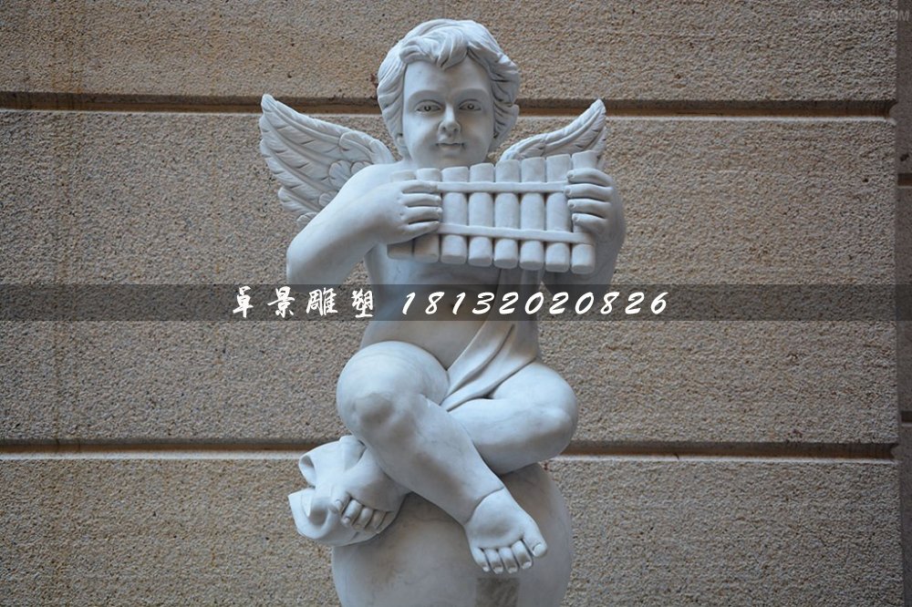 音樂小天使石雕，人物石雕
