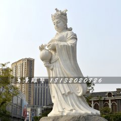 媽祖石雕，漢白玉神仙石雕