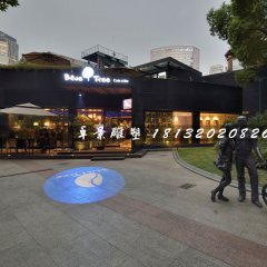 偶遇銅雕，街邊景觀小品雕塑