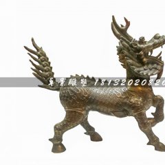麒麟銅雕，廣場神獸銅雕