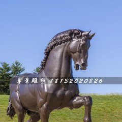 銅雕馬，公園仿真銅馬雕塑