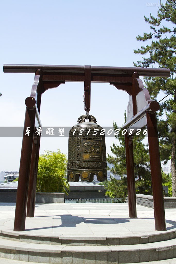 銅鐘，黃銅鐘，廣場(chǎng)銅鐘雕塑
