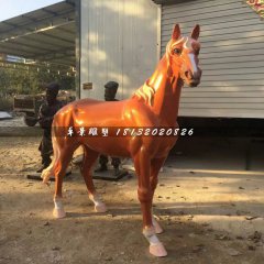 玻璃鋼馬雕塑，動物雕塑