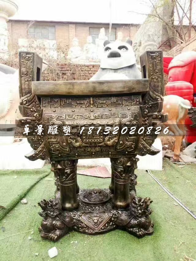 鼎盛鼎銅雕，廣場銅鼎