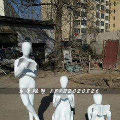 看書雕塑，玻璃鋼校園雕塑