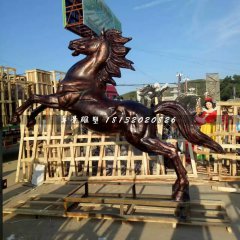 立馬銅雕，廣場動物銅雕
