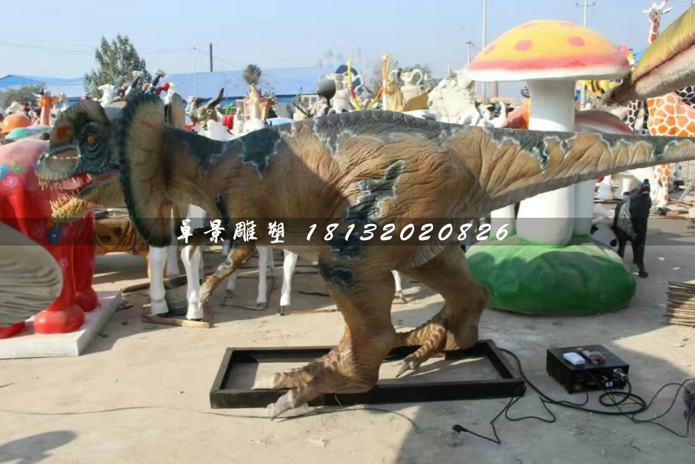 恐龍雕塑，玻璃鋼仿真動物雕塑 (1)