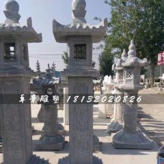石燈雕塑，青石燈