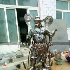 銅關(guān)公雕塑，武財神銅雕