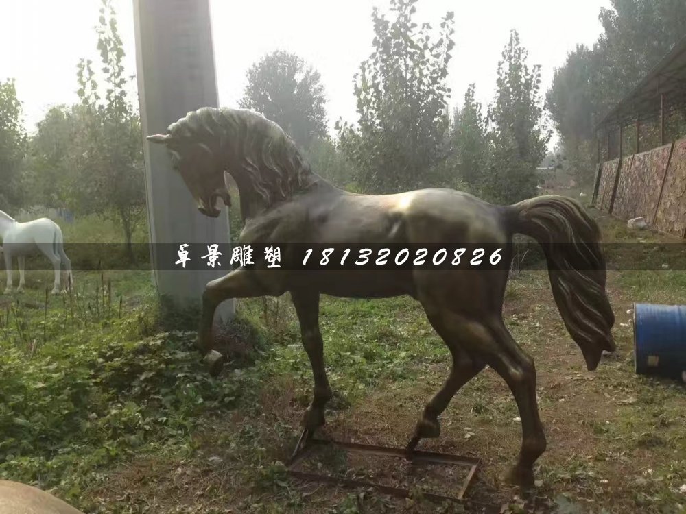 馬銅雕，公園動物銅雕
