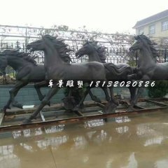 奔馬銅雕，公園動物銅雕