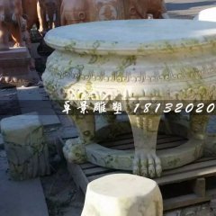 大理石圓桌，公園圓桌雕塑