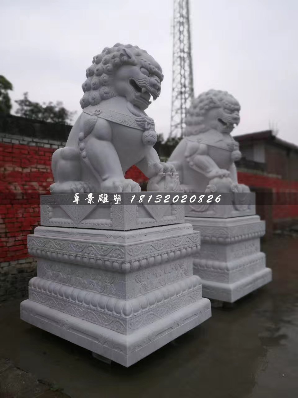大型獅子石雕，北京獅石雕 (2)