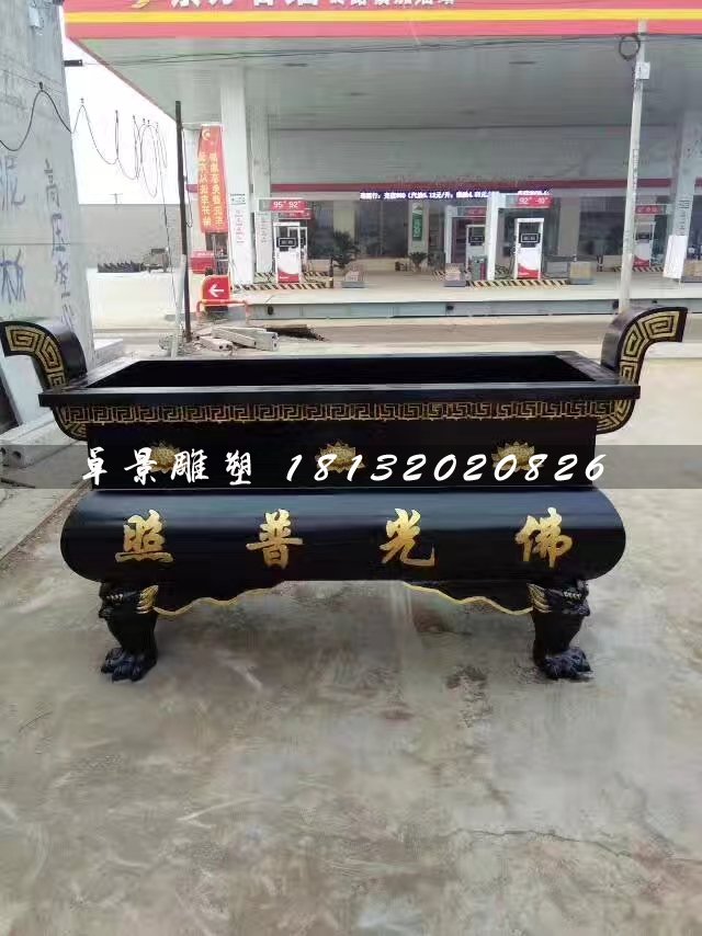 鐵香爐，寺廟方形香爐