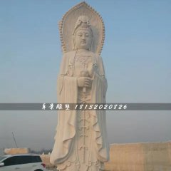 漢白玉三面觀音石雕，大型石雕佛像