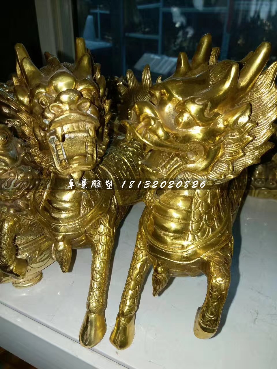 銅麒麟，鑄銅麒麟雕塑