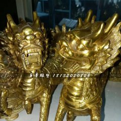銅麒麟，鑄銅麒麟雕塑