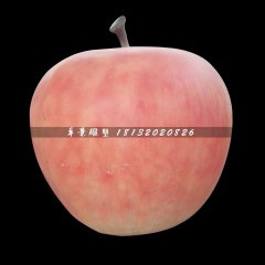玻璃鋼蘋果雕塑，仿真水果雕塑