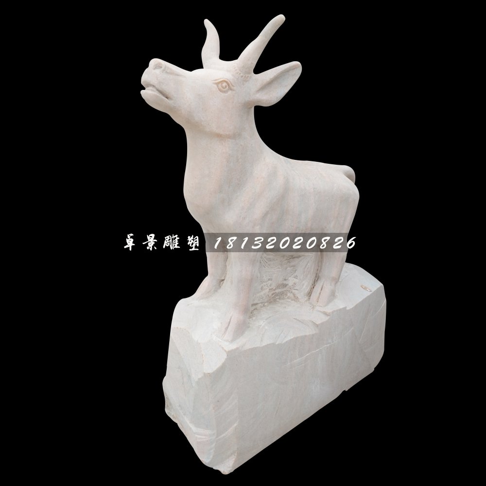 動物石雕，大理石十二生肖雕塑 (2)