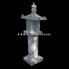 青石燈，公園石燈雕塑