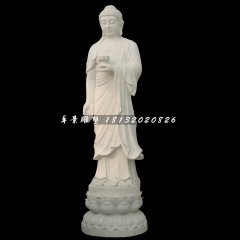 釋迦牟尼佛石雕，漢白玉佛像
