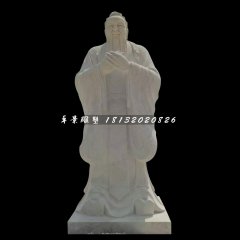 廣場名人石雕，校園孔子雕塑