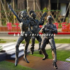 樂隊人物雕塑，玻璃鋼景觀雕塑