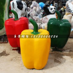 彩椒雕塑，玻璃鋼仿真蔬菜