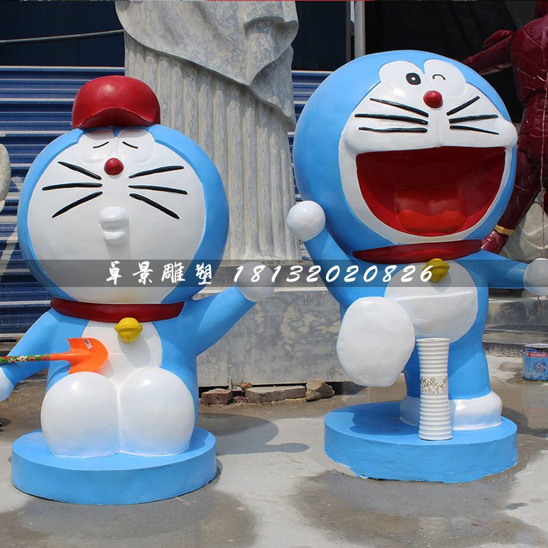 多啦a夢雕塑，卡通動漫雕塑 (2)