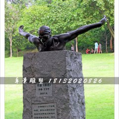 奮進銅雕，游泳銅雕