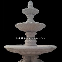 歐式噴泉雕塑，砂巖噴泉