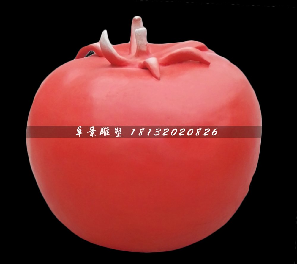 番茄雕塑，玻璃鋼蔬菜雕塑