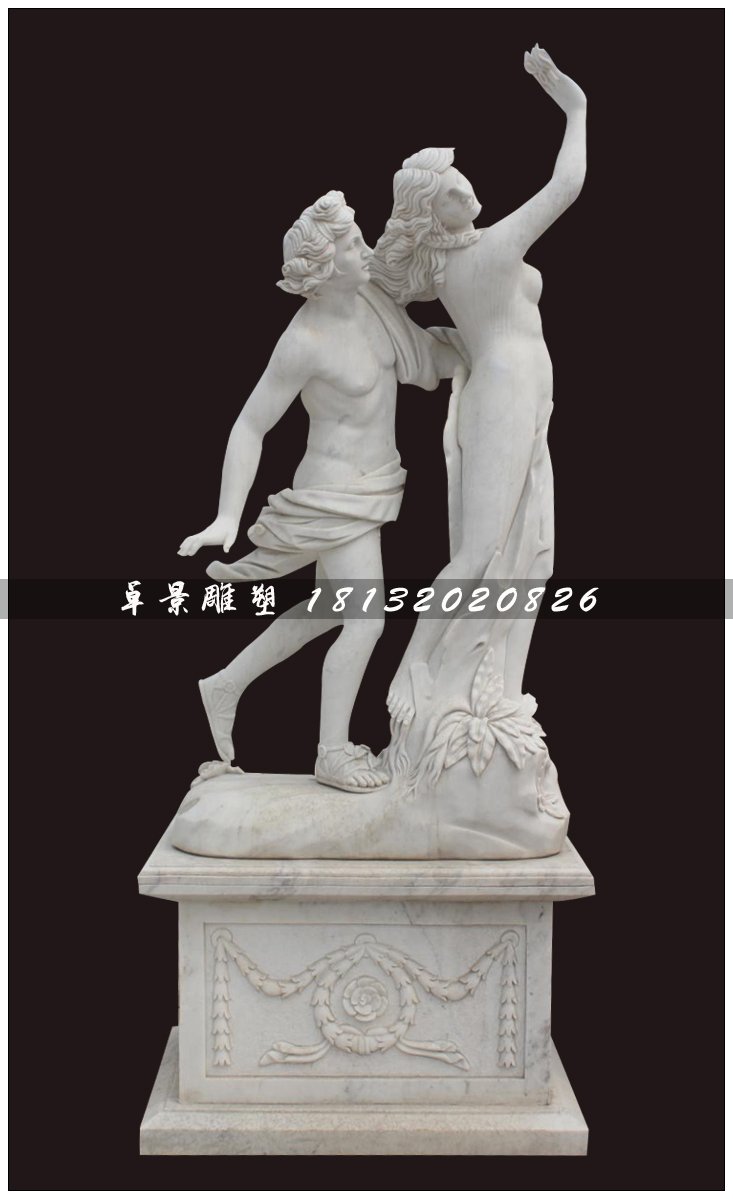 西洋人物石雕，漢白玉人物雕塑 
