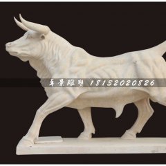 石雕牛，大理石牛雕塑