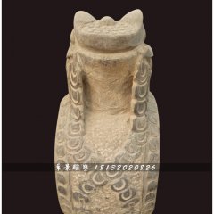 青石抱鼓石，金蟾門(mén)墩雕塑