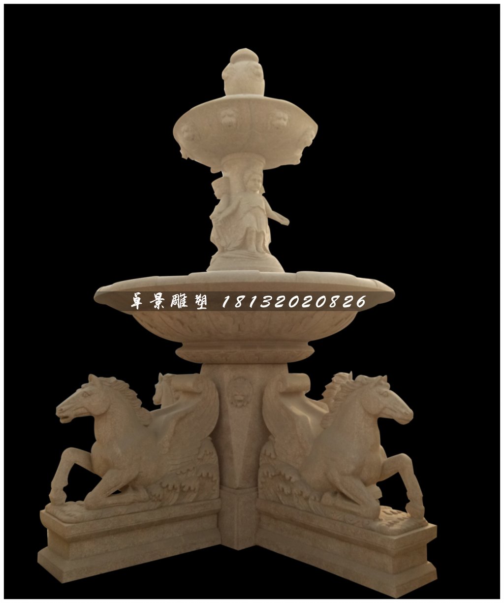 動(dòng)物石噴泉,廣場(chǎng)景觀石雕