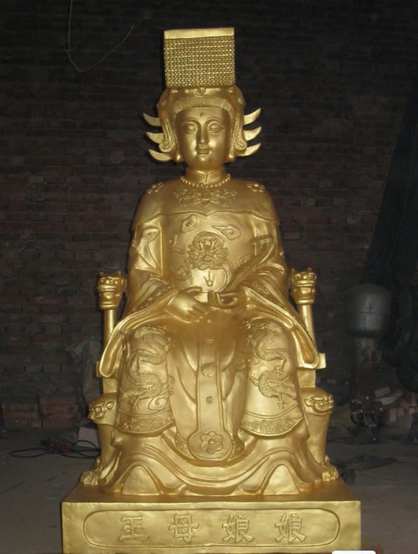 王母娘娘雕塑，玻璃鋼神仙雕塑