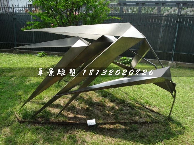 不銹鋼風(fēng)竹雕塑，公園景觀雕塑