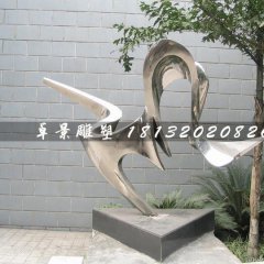 不銹鋼抽象雕塑，庭院擺件