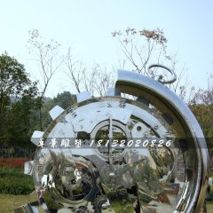 不銹鋼齒輪雕塑，公園景觀雕塑