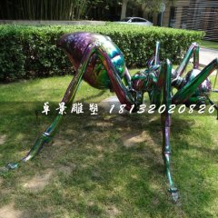 不銹鋼蜘蛛雕塑，公園動物雕塑