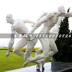 擲鐵餅雕塑，不銹鋼運動員雕塑