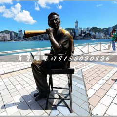 導(dǎo)演銅雕，廣場人物銅雕